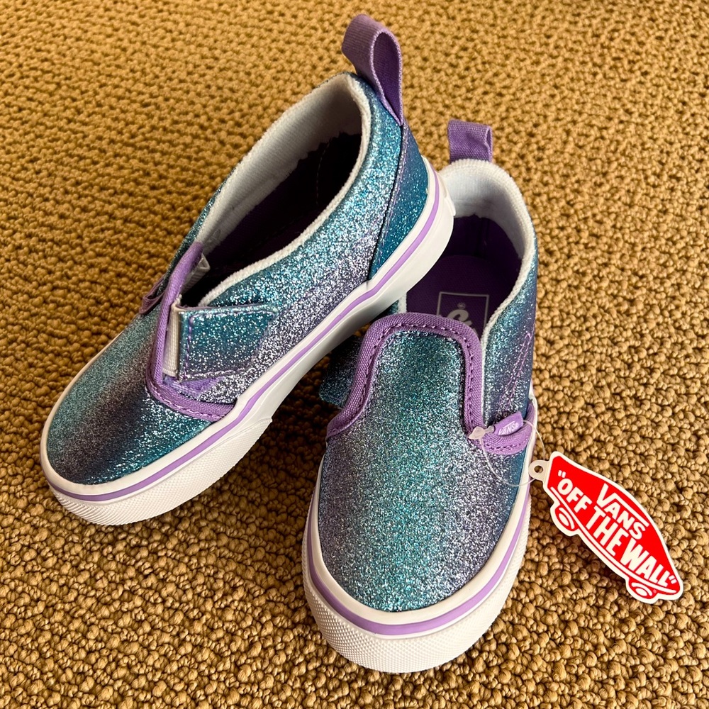 Vans slip-on V ombre glitter